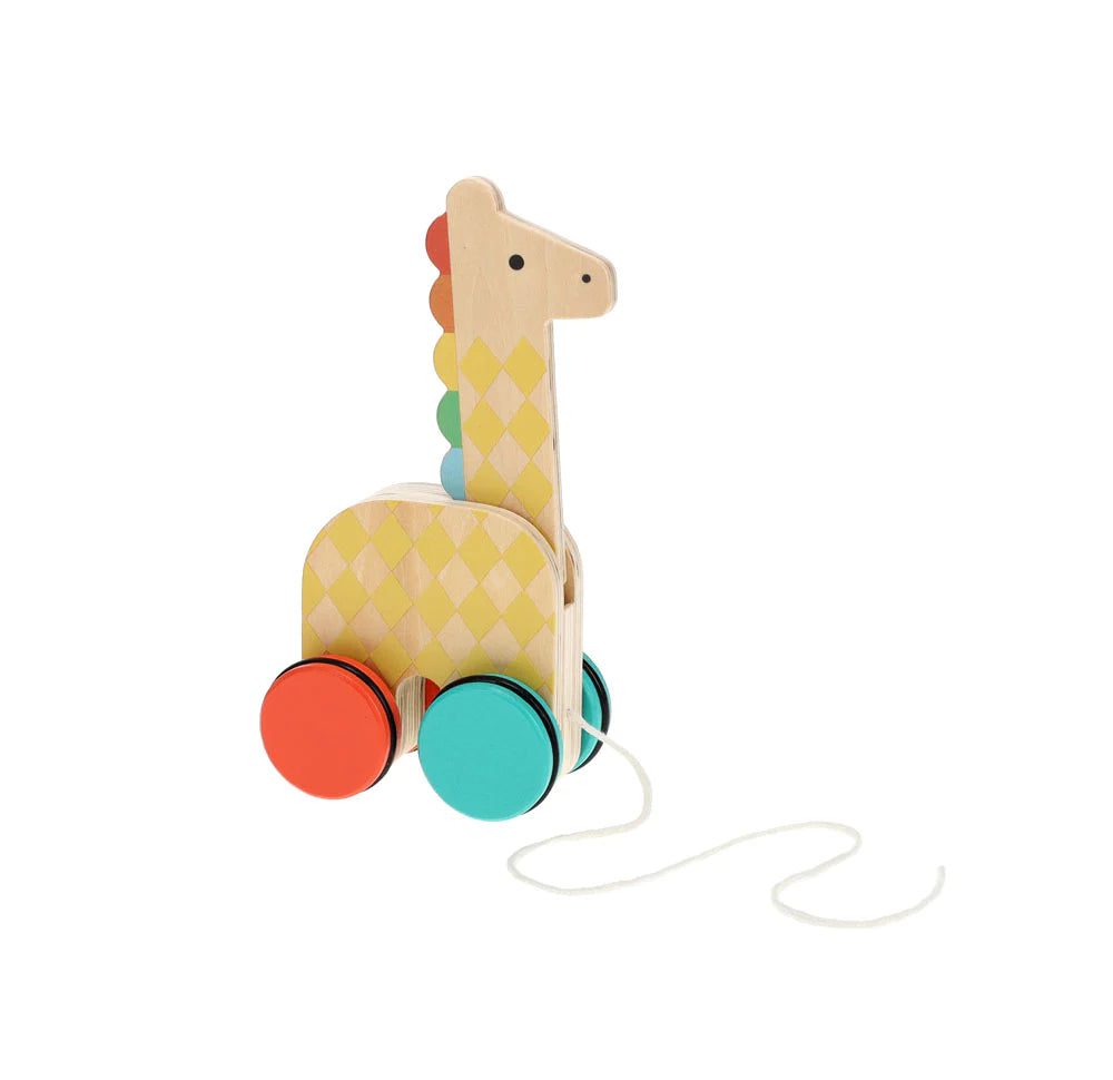 Giraffe-on-the-Go Wooden Pull Toy - JKA Toys