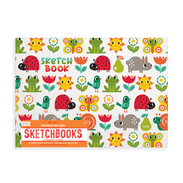 Sunshine Garden Doodle Pad Sketchbook Duo - JKA Toys