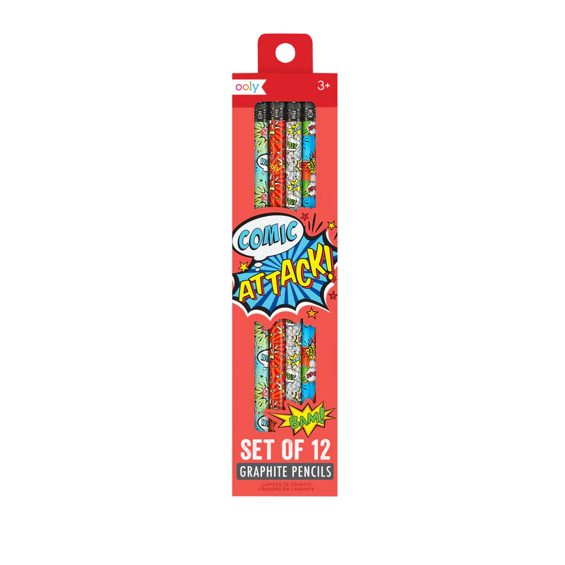 Comic Attack Pencils - JKA Toys
