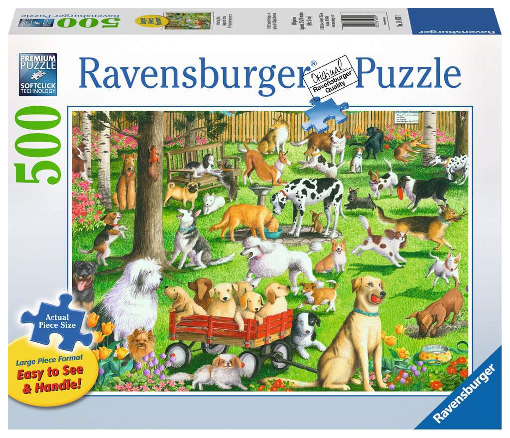 500 Piece At The Dog Park Puzzle - JKA Toys