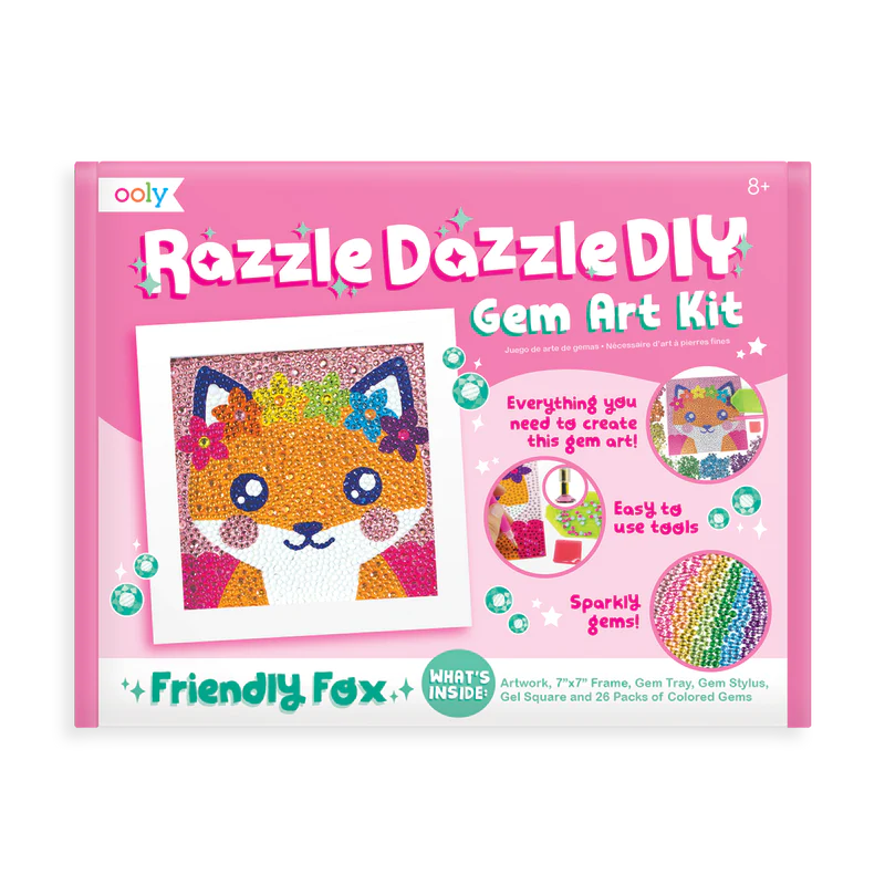 Dazzle Dazzle Gem Art Kit- Friendly Fox - JKA Toys