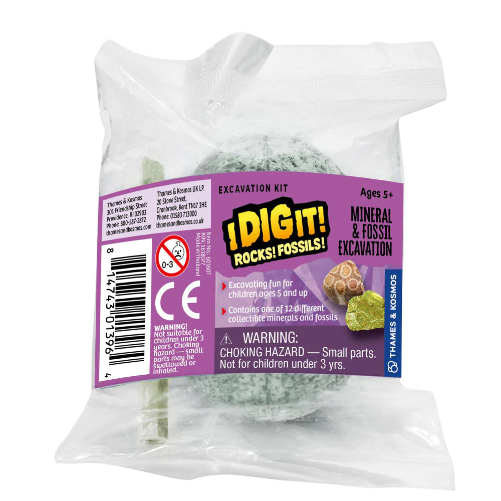 Plastic Toy Rocks I Dig It! Rocks and Fossils Mini Excavation Kit — JKA Toys