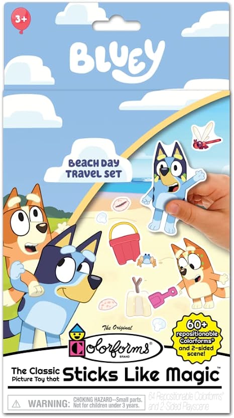 Colorforms Bluey Beach Day Travel Set - JKA Toys