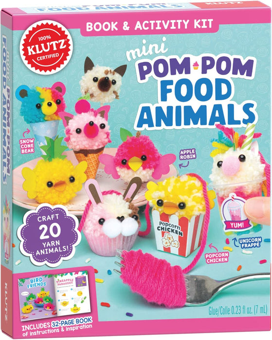 Mini Pom Pom Food Animals - JKA Toys