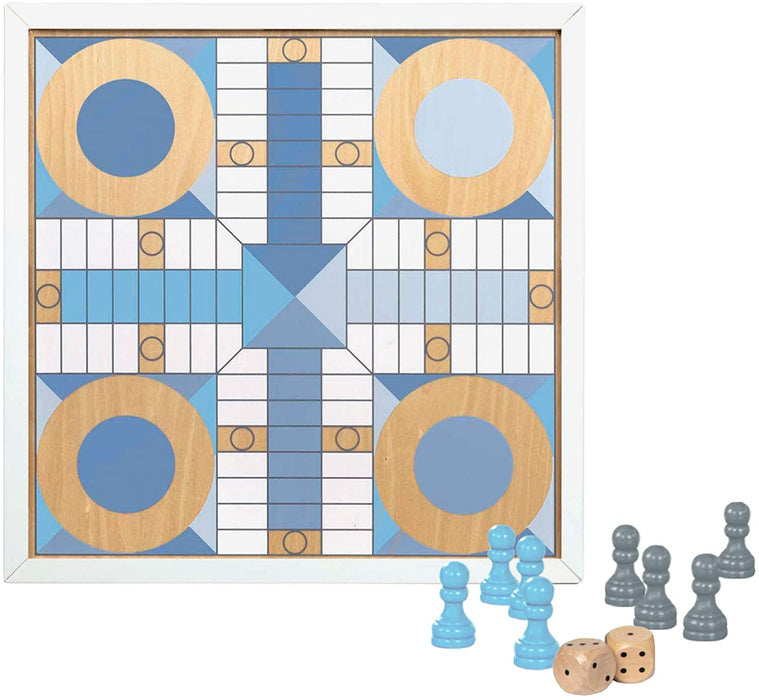 Wooden Chess & Parcheesi Game Board - JKA Toys