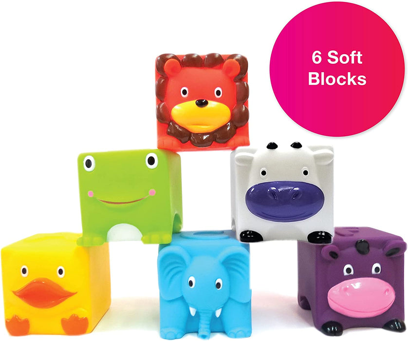 Soft & Squeezy Critter Blocks - JKA Toys