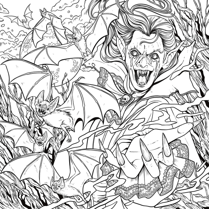 Mythogoria Night Terrors Coloring Book - JKA Toys