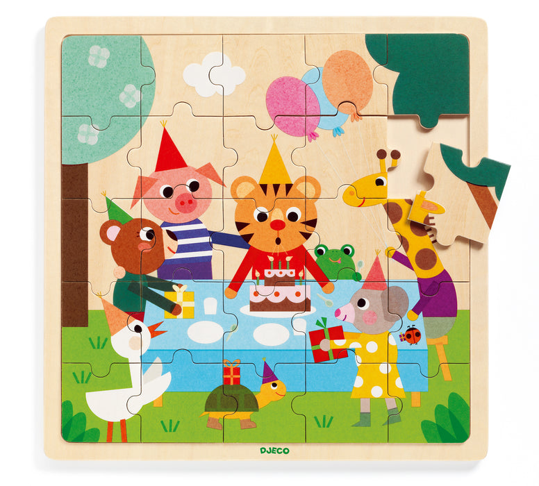 25 Piece Happy Wooden Puzzle - JKA Toys
