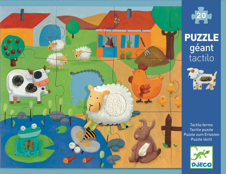 20 Piece Tactile Farm Floor Puzzle - JKA Toys