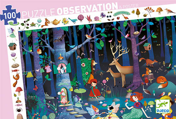 100 Piece Enchanted Forest Observation Puzzle - JKA Toys