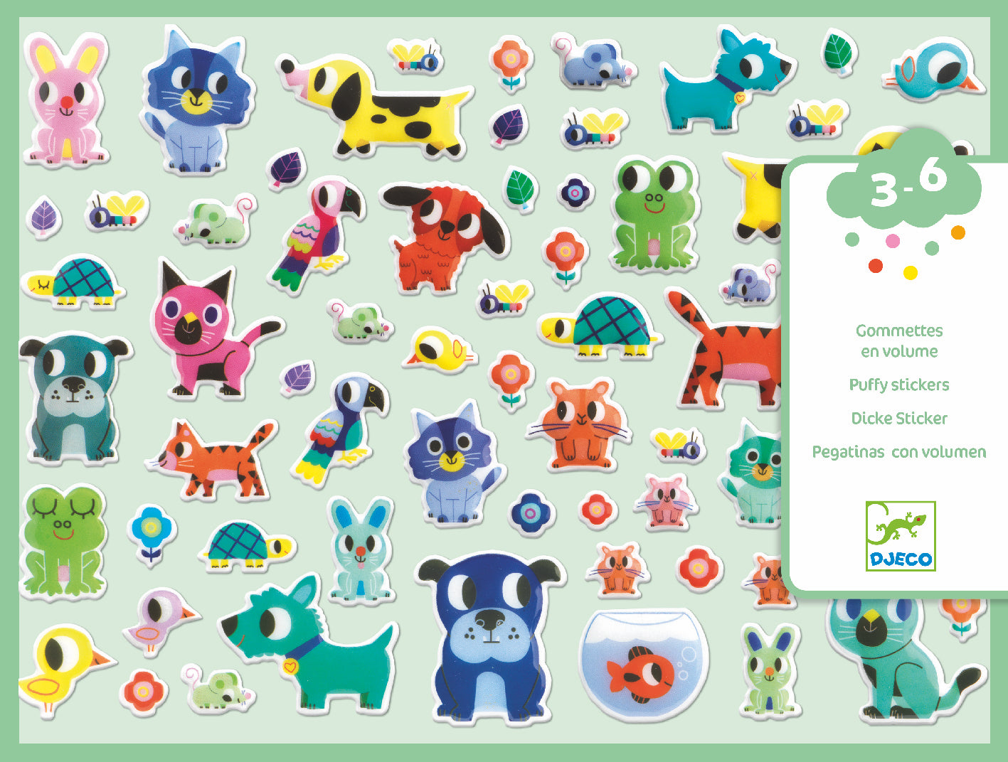 My Little Friends Puffy Stickers - JKA Toys