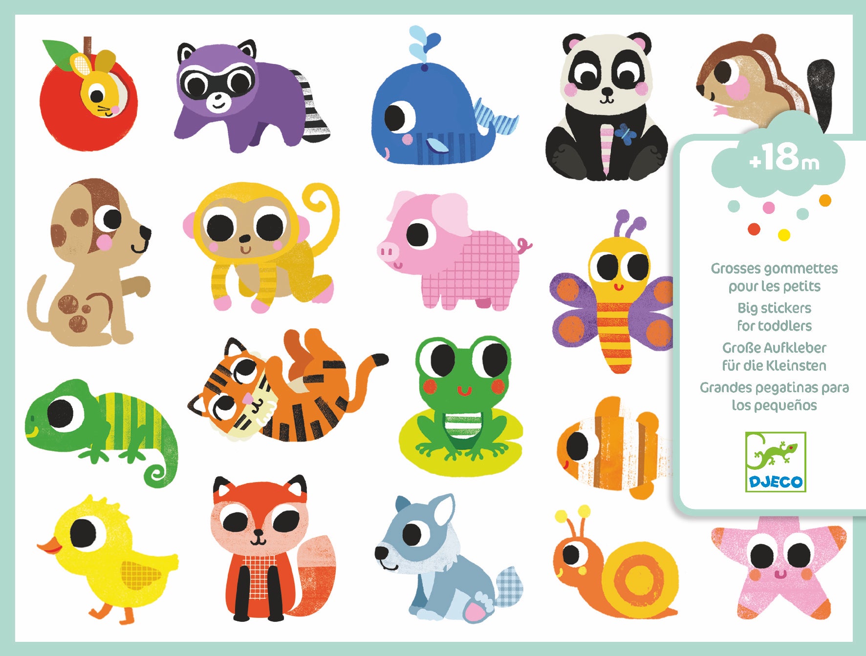 Baby Animals Toddler Stickers - JKA Toys