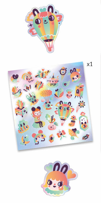 Lovely Rainbow Holographic Stickers - JKA Toys