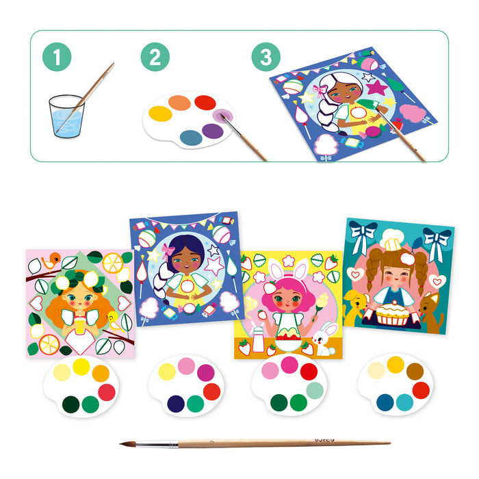 Snack Time Cards To Paint - JKA Toys