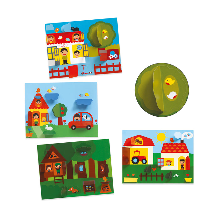 Hide and Seek Sticker Collage - JKA Toys