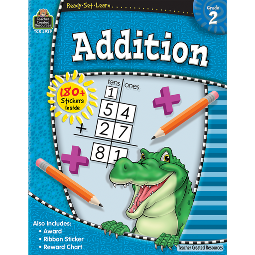 Ready Set Learn Workbook: Addition - Grade 2 - JKA Toys
