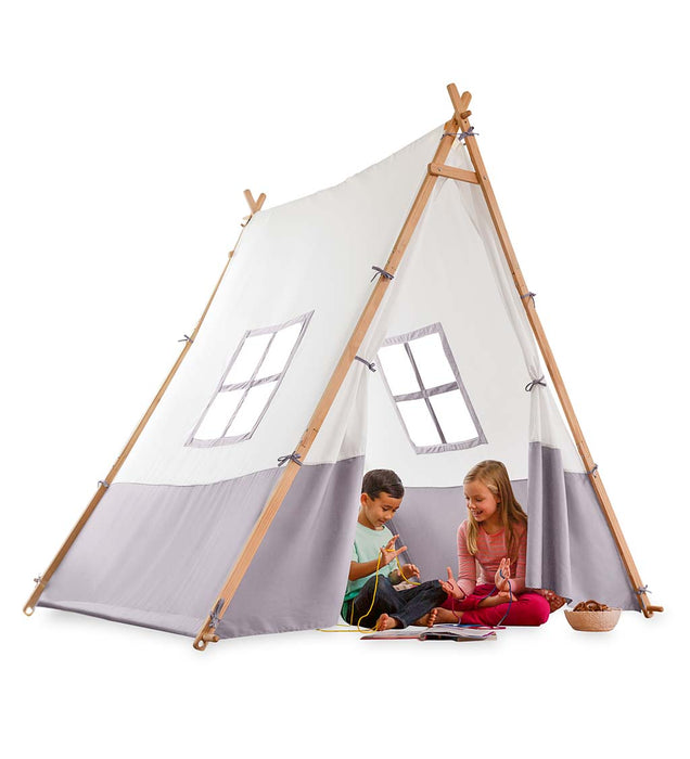 Wooden Canvas A-Frame Tent - JKA Toys