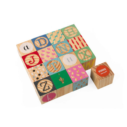 Alphabet Blocks - Set of 16 - JKA Toys