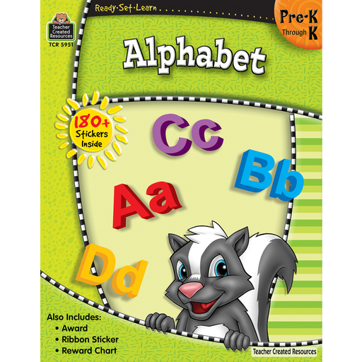 Ready Set Learn Workbook: Alphabet - Grade Pre-K - K - JKA Toys