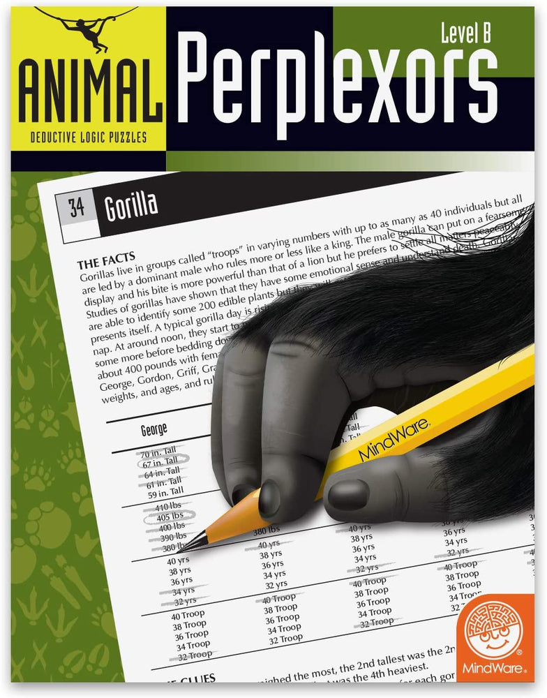 Animal Perplexors: Level B Activity Book - JKA Toys