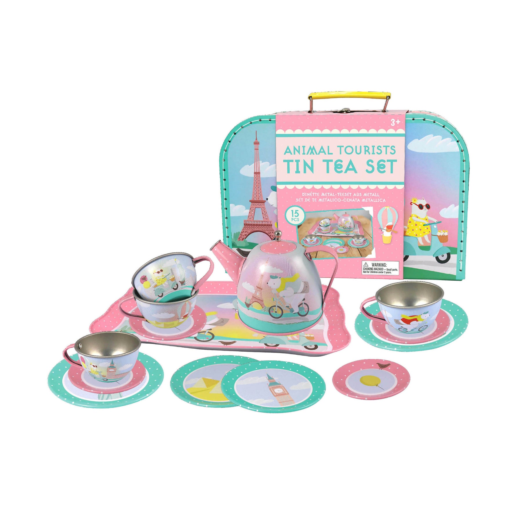 Animal Tourists Tin Tea Set - JKA Toys