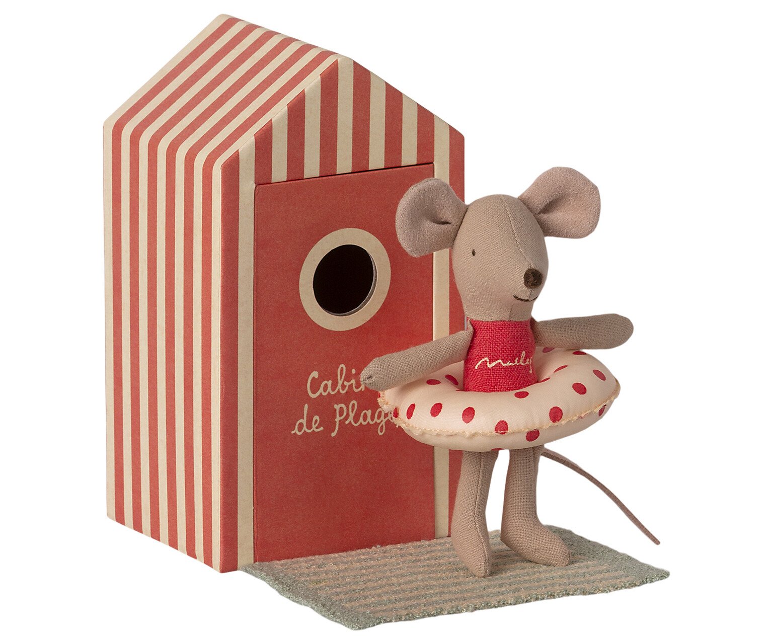 Maileg Little Sister Mouse in Beach Cabin - JKA Toys
