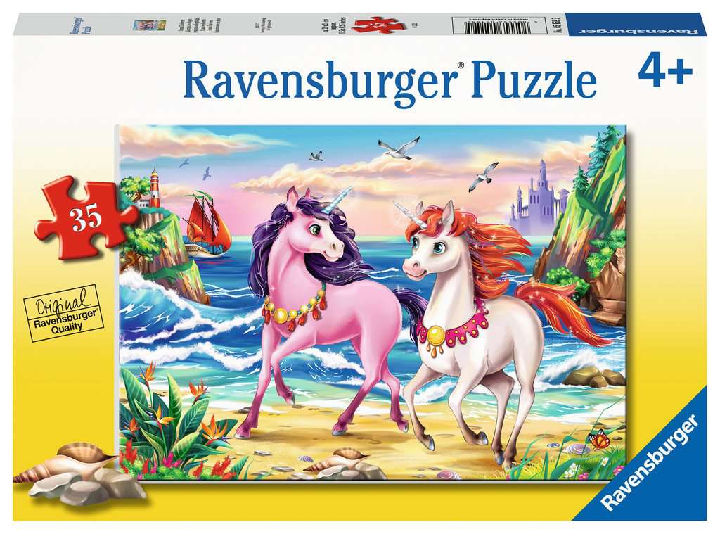 35 Piece Beach Unicorns Puzzle - JKA Toys