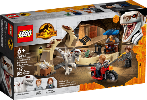 LEGO Jurassic World Atrociraptor Dinosaur Bike Chase - JKA Toys