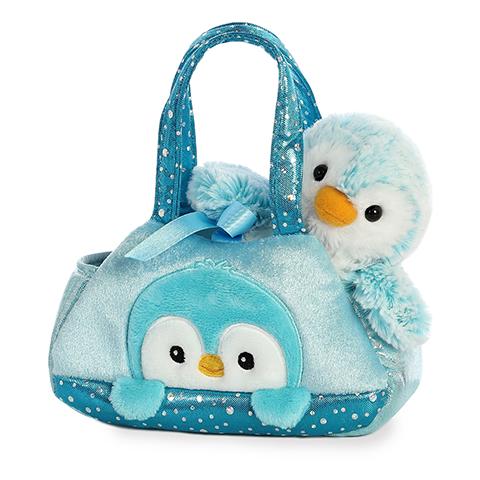 Fancy Pals Blue Penguin Pom Pom Carrier - JKA Toys