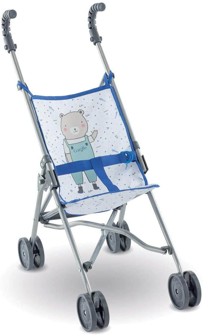 baby doll stroller for boy Corolle Blue Umbrella Stroller