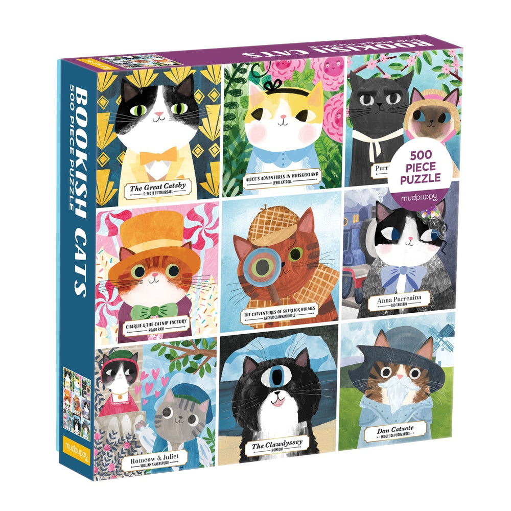 500 Piece Bookish Cats Puzzle - JKA Toys