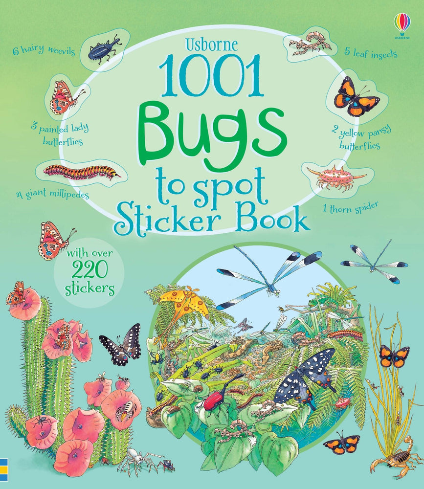 1001 Bugs to Spot Sticker Book - JKA Toys