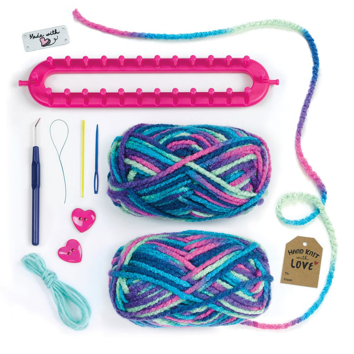 Quick Knit Button Scarf - JKA Toys