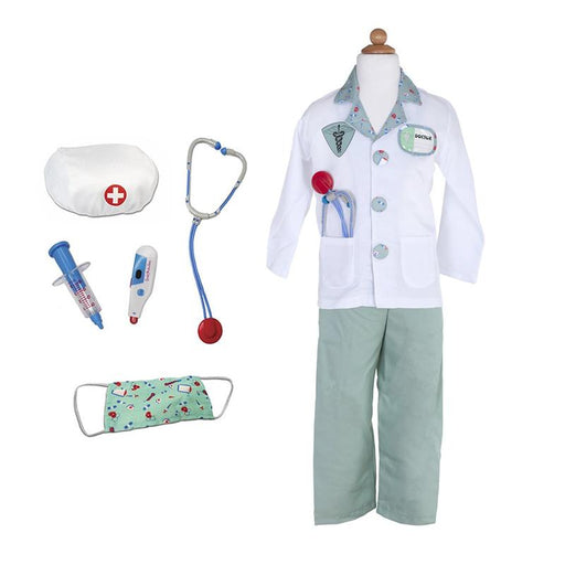 Doctor Costume, Green (Size 5-6) - JKA Toys