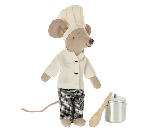 Maileg Chef Mouse with Soup Pot & Spoon - JKA Toys