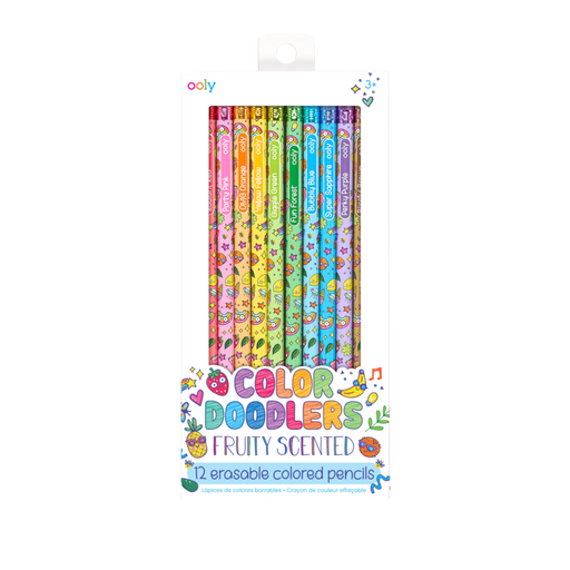 Color Doodlers Fruity Scented Erasable Colored Pencils - JKA Toys