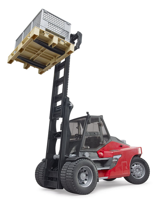 Linda HTI60 Fork Lift With Pallet And 3 Cargo Cages - JKA Toys