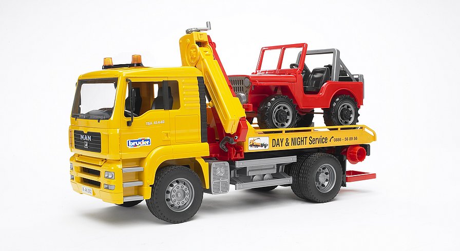 TGA Tow Truck With Cross Country Vehicle - JKA Toys