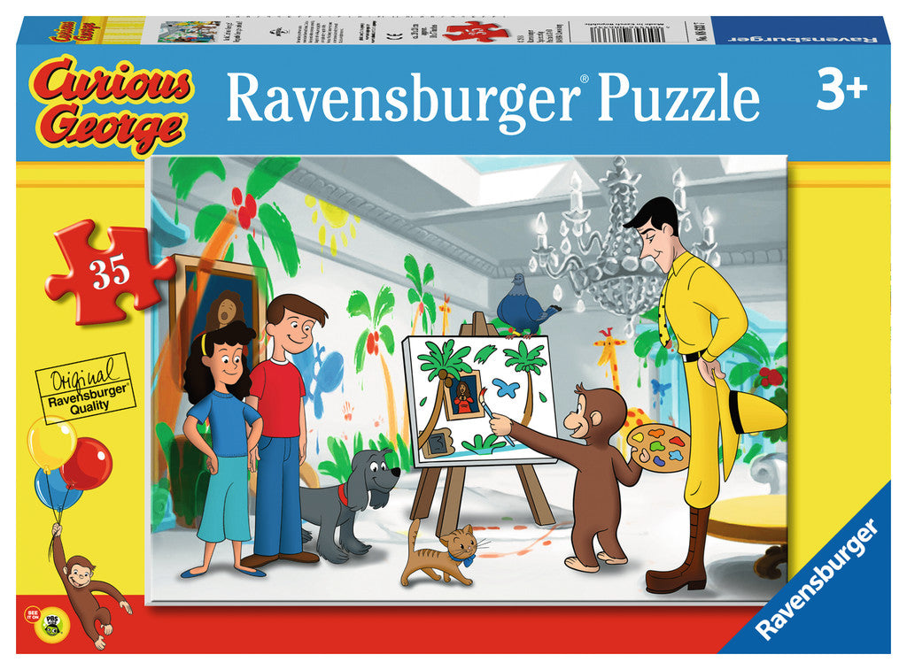 35 Piece Look Curious George! Puzzle - JKA Toys