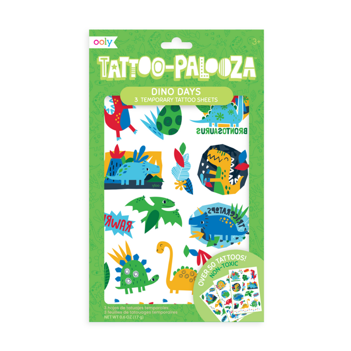 Tattoo-Palooza Dino Days Tattoos - JKA Toys