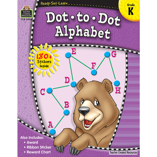 Ready Set Learn Workbook: Dot-To-Dot Alphabet- Grade K - JKA Toys