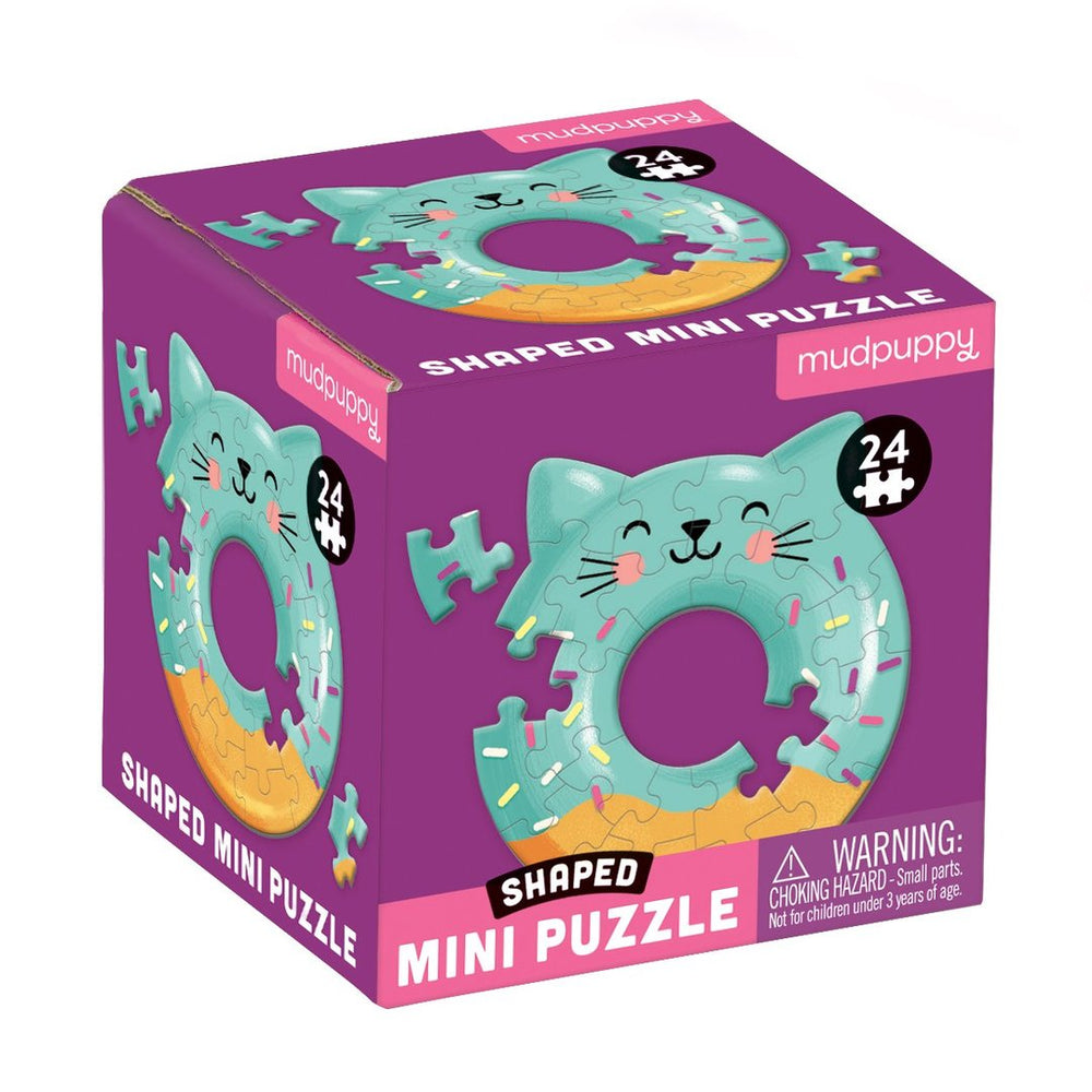 24 Piece Cat Doughnut Shaped Mini Puzzle - JKA Toys