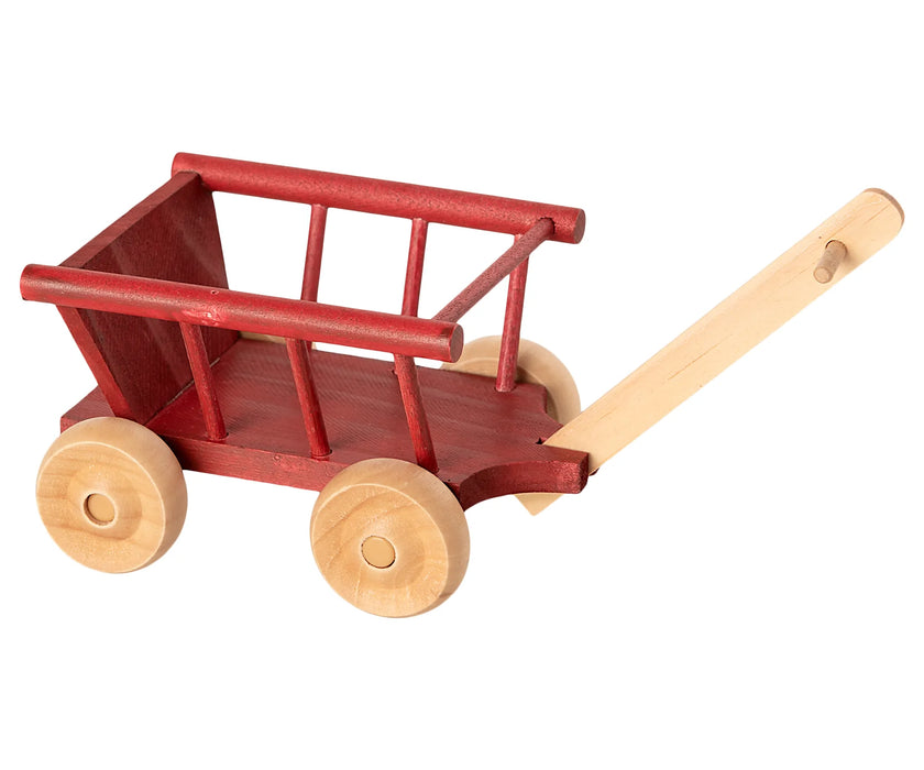 Maileg Micro Dusty Red Wagon - JKA Toys