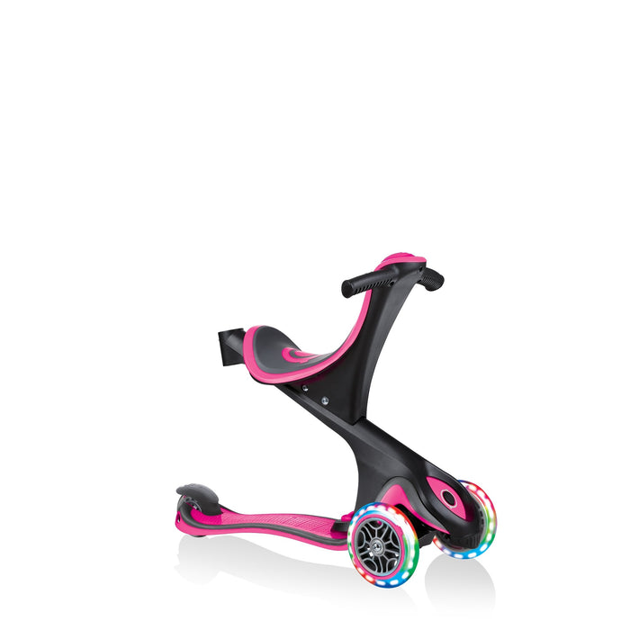 Globber Evo 4 In 1 Pink Scooter with Light Up Wheels - JKA Toys