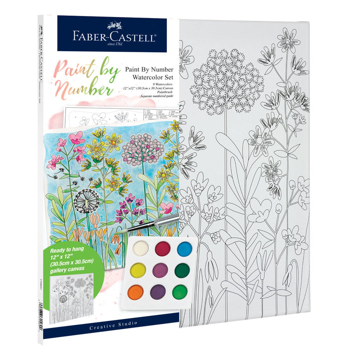 Watercolor Paint By Number - Farmhouse Floral - JKA Toys