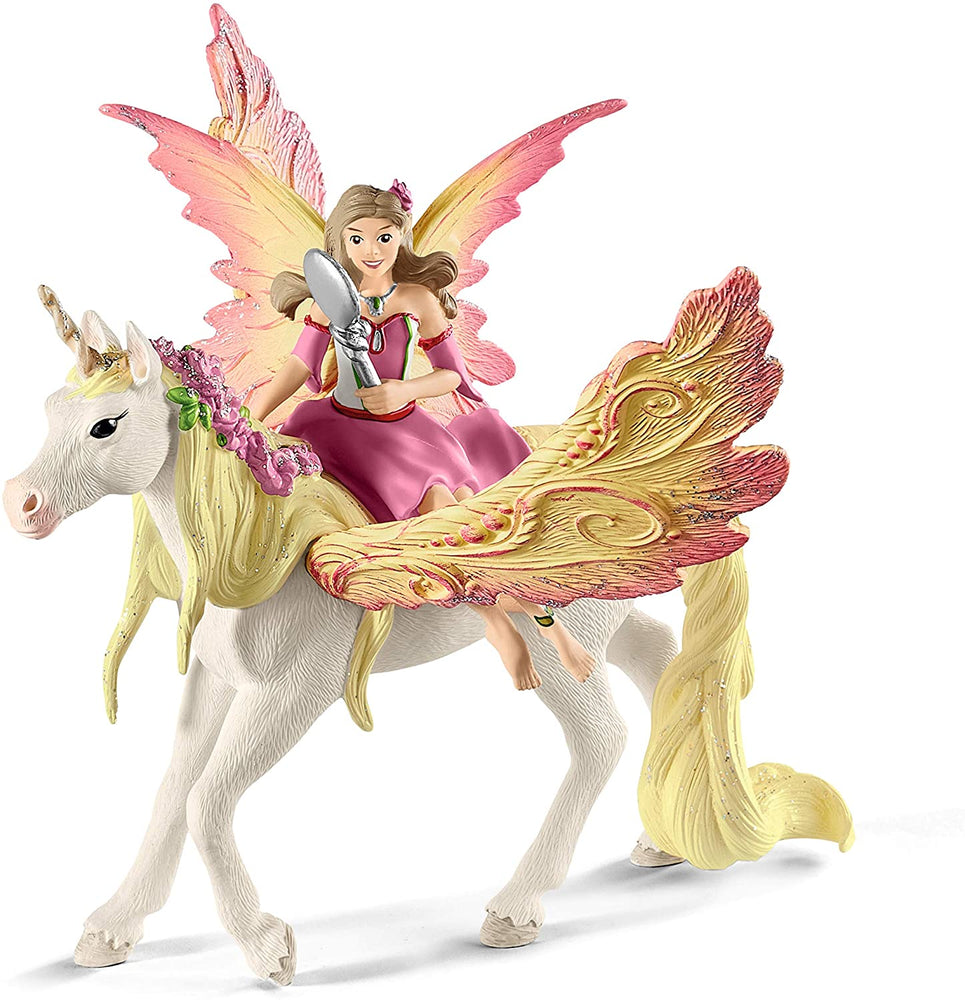 Fairy Feya with Pegasus Unicorn Figure - JKA Toys