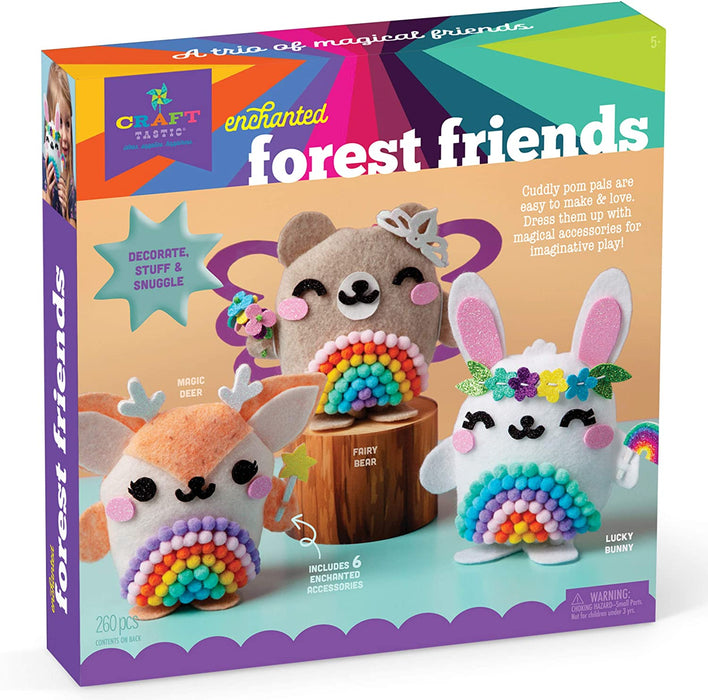 Enchanted Forest Friends Pom Pom Kit - JKA Toys