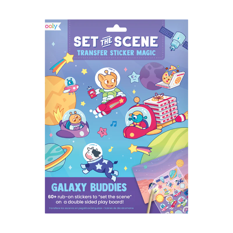 Galaxy Buddies Set The Scene Transfer Sticker Magic - JKA Toys
