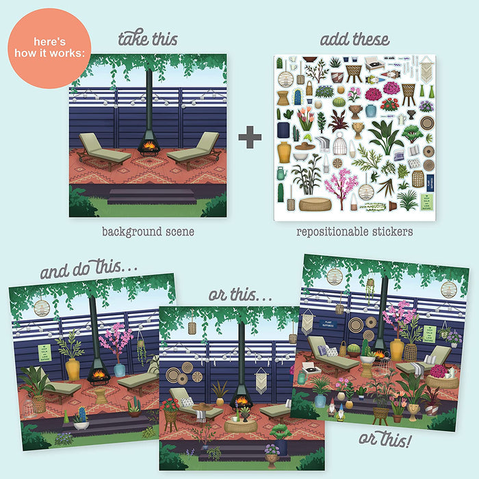 Ann Williams Sticker and Chill Gardens Sticker Book