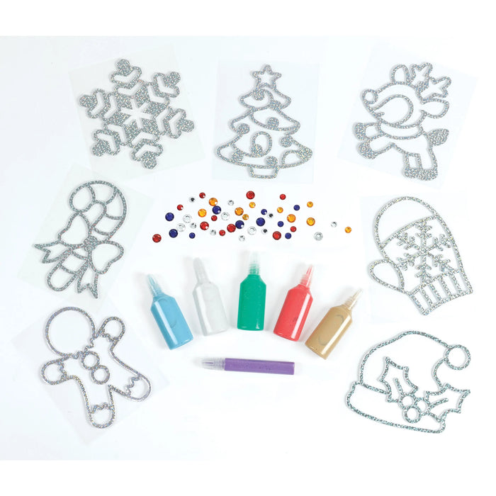 Easy Sparkle Holiday Window Art - JKA Toys